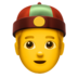 Person With Skullcap Emoji Copy Paste ― 👲 - apple