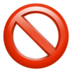 Prohibited Emoji Copy Paste ― 🚫 - apple
