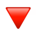 Red Triangle Pointed Down Emoji Copy Paste ― 🔻 - apple