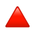 Red Triangle Pointed Up Emoji Copy Paste ― 🔺 - apple