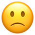Slightly Frowning Face Emoji Copy Paste ― 🙁 - apple