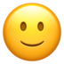 Slightly Smiling Face Emoji Copy Paste ― 🙂 - apple