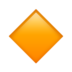 Small Orange Diamond Emoji Copy Paste ― 🔸 - apple