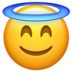 Smiling Face With Halo Emoji Copy Paste ― 😇 - apple