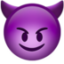 Smiling Face With Horns Emoji Copy Paste ― 😈 - apple