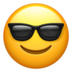 Smiling Face With Sunglasses Emoji Copy Paste ― 😎 - apple