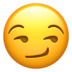 Smirking Face Emoji Copy Paste ― 😏 - apple