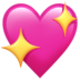 Sparkling Heart Emoji Copy Paste ― 💖 - apple