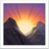 Sunrise Over Mountains Emoji Copy Paste ― 🌄 - apple