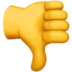 Thumbs Down Emoji Copy Paste ― 👎 - apple