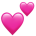 Two Hearts Emoji Copy Paste ― 💕 - apple