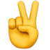 Victory Hand Emoji Copy Paste ― ✌️ - apple