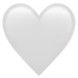White Heart Emoji Copy Paste ― 🤍 - apple