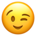 Winking Face Emoji Copy Paste ― 😉 - apple