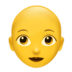 Woman: Bald Emoji Copy Paste ― 👩‍🦲 - apple