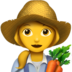 Woman Farmer Emoji Copy Paste ― 👩‍🌾 - apple