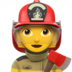 Woman Firefighter Emoji Copy Paste ― 👩‍🚒 - apple