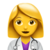 Woman Health Worker Emoji Copy Paste ― 👩‍⚕ - apple