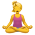 Woman In Lotus Position Emoji Copy Paste ― 🧘‍♀ - apple