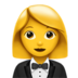 Woman In Tuxedo Emoji Copy Paste ― 🤵‍♀ - apple