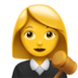 Woman Judge Emoji Copy Paste ― 👩‍⚖ - apple