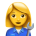 Woman Mechanic Emoji Copy Paste ― 👩‍🔧 - apple