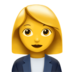 Woman Office Worker Emoji Copy Paste ― 👩‍💼 - apple
