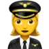 Woman Pilot Emoji Copy Paste ― 👩‍✈ - apple
