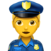 Woman Police Officer Emoji Copy Paste ― 👮‍♀ - apple