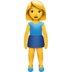 Woman Standing Emoji Copy Paste ― 🧍‍♀ - apple