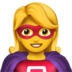 Woman Superhero Emoji Copy Paste ― 🦸‍♀ - apple