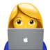 Woman Technologist Emoji Copy Paste ― 👩‍💻 - apple