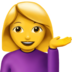 Woman Tipping Hand Emoji Copy Paste ― 💁‍♀ - apple