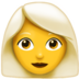 Woman: White Hair Emoji Copy Paste ― 👩‍🦳 - apple
