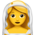 Woman With Veil Emoji Copy Paste ― 👰‍♀ - apple