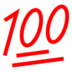 Hundred Points Emoji Copy Paste ― 💯 - au-by-kddi