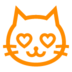Smiling Cat With Heart-eyes Emoji Copy Paste ― 😻 - au-by-kddi
