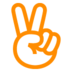 Victory Hand Emoji Copy Paste ― ✌️ - au-by-kddi