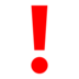 Red Exclamation Mark Emoji Copy Paste ― ❗ - docomo