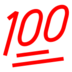Hundred Points Emoji Copy Paste ― 💯 - docomo