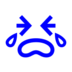 Loudly Crying Face Emoji Copy Paste ― 😭 - docomo