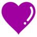 Purple Heart Emoji Copy Paste ― 💜 - docomo