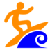 Person Surfing Emoji Copy Paste ― 🏄 - docomo