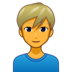 Man: Blond Hair Emoji Copy Paste ― 👱‍♂ - emojidex