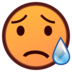 Sad But Relieved Face Emoji Copy Paste ― 😥 - emojidex
