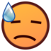 Downcast Face With Sweat Emoji Copy Paste ― 😓 - emojidex