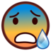Anxious Face With Sweat Emoji Copy Paste ― 😰 - emojidex