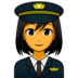 Woman Pilot Emoji Copy Paste ― 👩‍✈ - emojidex