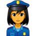 Woman Police Officer Emoji Copy Paste ― 👮‍♀ - emojidex