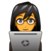 Woman Technologist Emoji Copy Paste ― 👩‍💻 - emojidex